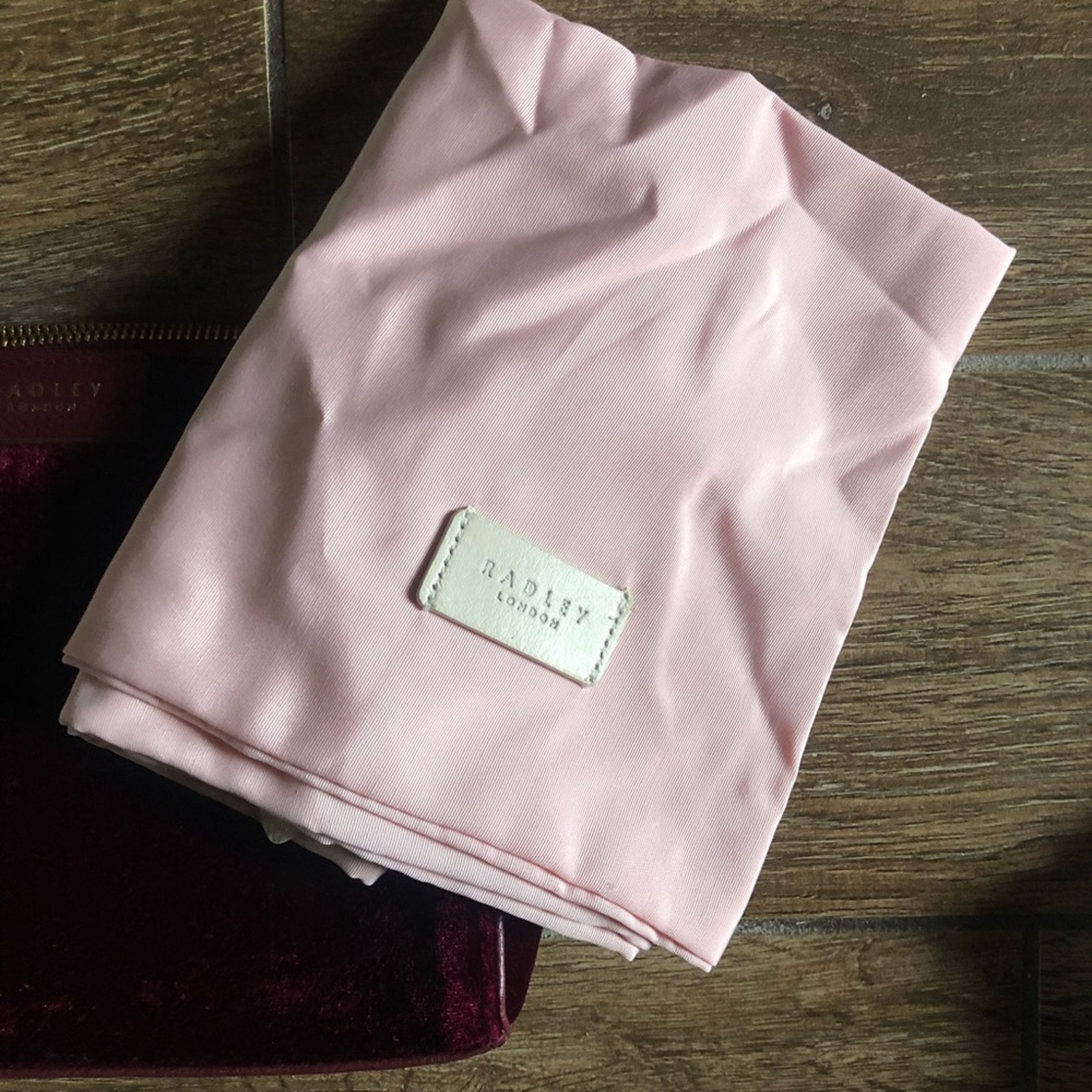 Radley London Selby Street Red Clutch Velvet Wine Small Clutch — image 5 of 6